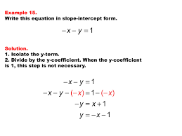math example linear equations in
