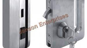 Sliding Door Lock With Strike Plate