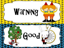 Alice In Wonderland Themed Behavior Chart