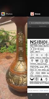 Nsibidi was a magical writing script. Nitter