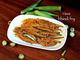 bhindi rava fry recipe crispy okra
