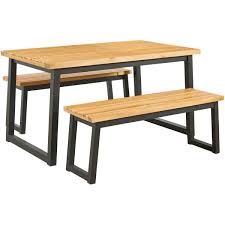 town wood outdoor dining table set set