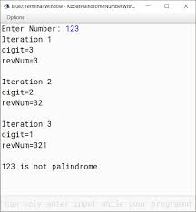 I want to print every prime palindrome number before 50. Palindrome Number Java Program Video Tutorials For Icse Computer Applications With Bluej Knowledgeboat