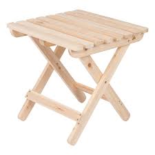 Square Folding Table Square Cedar Wood