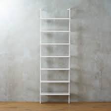 Stairway White Wall Mounted Bookcase