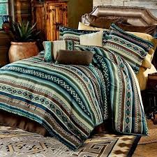 turquoise triple star western bedding