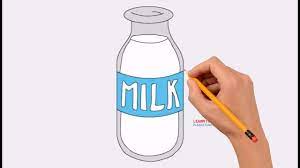 Try to chill a metal steam pitcher about 30 minutes before you want to make latte art. How To Draw A Milk Bottle Step By Step Easy Coloring Book Page And Drawing Learn Colors For Kids Youtube