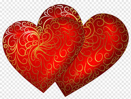 two red heart ilration love