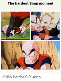Check spelling or type a new query. Krillin Be The Og Simp Krillin Meme On Me Me