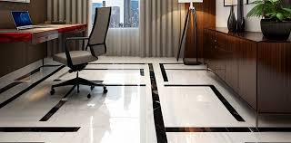 marble floor design for home office
