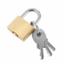 Details About Golden Color Cabinet Luggage Security Metal With 3 Keys Padlock Case Mini Lock