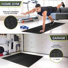 gym rubber flooring tiles garage home