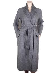 Reversible Grey Wool Long Winter Coat