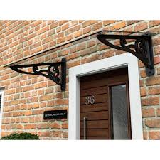 Whiteford Glass Door Canopy Scroll