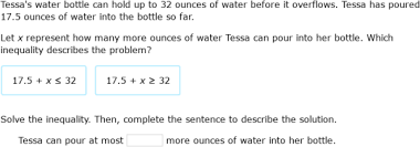 One Step Inequalities Word Problems