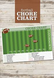 Football Printable Chore Charts The Joys Of Boys