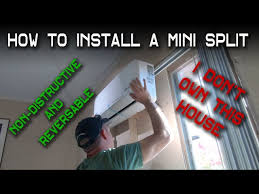 install a mini split ac thru a window