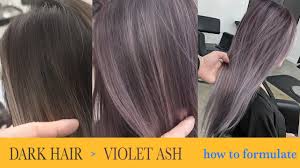 Formulated with a double natural base this shade provides superior gray coverage. How To Color Dark Hair To Violet Ash Fanola Color Formula Youtube
