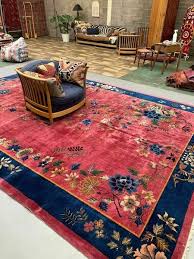 large chinese art deco carpet 448x308
