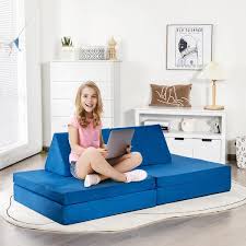 Blue Convertible Kids Couch