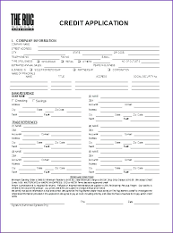 Customer Application Form Template Free Credit Templates Samples