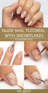 snowflake nails art nail designs