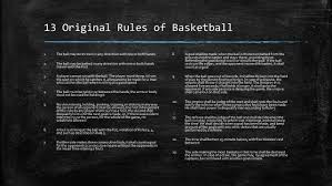 The ball may be thrown in any direction with one or both hands. Basketball Sport Ed Model Season 3 History Of Basketball James Naismith Was Physical Education Instructor At The International Ymca Training School Ppt Download