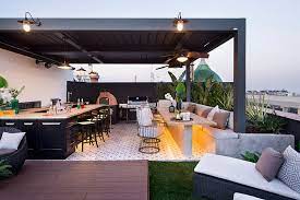 rooftop entertaining space