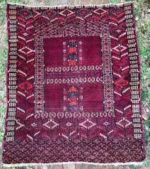 turkmen hatchli prayer rug 46 x 56