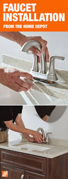Begin by ordering your new items and don't start the project until you have them all on hand. When It Comes To Bathroom Or Kitchen Faucet Installation The Home Depot Services To Help You Get It Done Qui Diy Home Repair Home Repair Mobile Home Makeovers