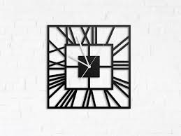 Metal Wall Clock Square Wall Clock