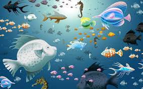 Fish, aquarium, virtual, animated ...