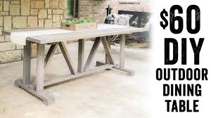 Square teak table sturbridge yankee workshop. Diy 60 Outdoor Dining Table Youtube