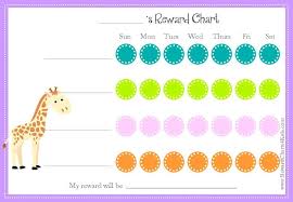 animal reward charts free printable
