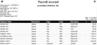 example payroll report form