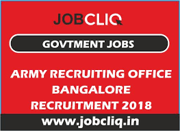Army Recruiting Office Bangalore Recruitment 2018 19 Notification