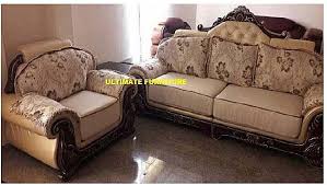 seater leather fabric sofa set