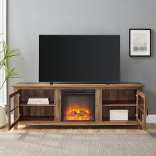 Cabinet Fireplace Tv Stand For Most Tvs