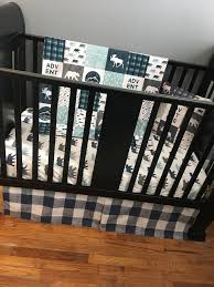 Baby Boy Crib Bedding Set In Navy Blue