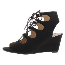 Details About American Rag Womens Suriya Faux Suede Lace Up Wedge Heels Shoes Bhfo 0545