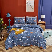 Clothknow Kids Comforter Set Twin Blue