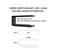 Canto Wallart 1100 Gas Fireplace