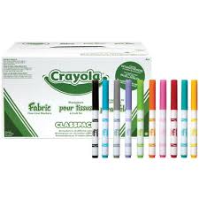 crayola permanent fabric markers