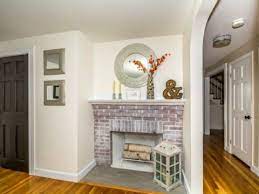 How To Whitewash A Brick Fireplace An