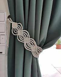 Slide all 12 loops onto the curtain rod, spacing out evenly. 2 281 Likes 32 Comments Magic Macrame Inspiration Karma Doktor On Instagram Magic Macrame Macrame Curtain Curtain Holder Curtain Ties