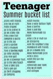 free summer bucket list for s