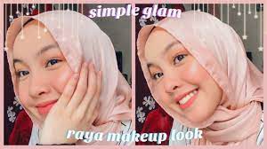 simple glam raya makeup look intan