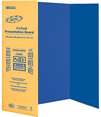 Bazic Tri Fold Corrugated Presentation Board 36 X 48