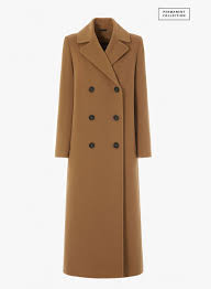 Long Double Ted Camel Coat In Wool