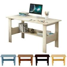 From rustic wood to glossy white, there's a desk for every style, purpose and project. 39 Home Solid Wood Small Desk Bedroom Study Table Office Desk Workstation Us Ebay